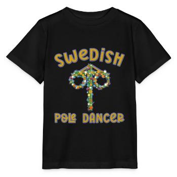 Midsommar Schweden Mittsommerfest lustig Maibaum - Stanley/Stella Kinder T-Shirt MINI CREATOR  - Schwarz - Vorne - Mikhail (115cm)