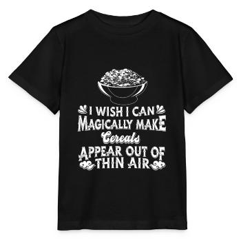 Céréales Muesli pour le petit-déjeuner - T-shirt bio MINI CREATOR Stanley/Stella Enfant - noir - Devant - Mikhail (115cm)