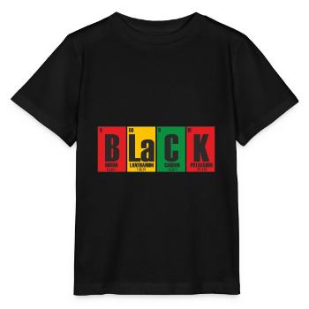 Juneteenth Day 1865, Jour de la Liberté Amérique Africaine - T-shirt bio MINI CREATOR Stanley/Stella Enfant - noir - Devant - Mikhail (115cm)