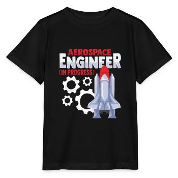 Luft- und Raumfahrtingenieur - Stanley/Stella Kinder T-Shirt MINI CREATOR  - Schwarz - Vorne - Mikhail (115cm)