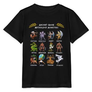 Monster der antiken griechischen Mythologie - Stanley/Stella Kinder T-Shirt MINI CREATOR  - Schwarz - Vorne - Mikhail (115cm)