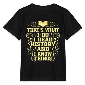 Geschichte Geschichslehrer - Stanley/Stella Kinder T-Shirt MINI CREATOR  - Schwarz - Vorne - Mikhail (115cm)