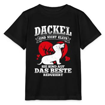 Dackel sind auf das Beste Reduziert Dackel Geschen - Stanley/Stella Kinder T-Shirt MINI CREATOR  - Schwarz - Vorne - Mikhail (115cm)