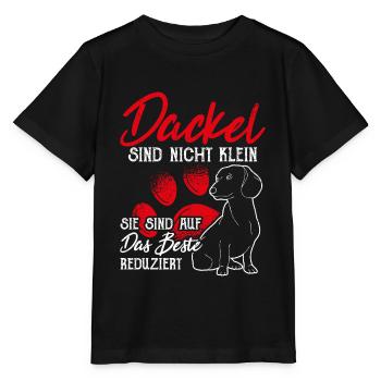 Dackel sind auf das Beste Reduziert Dackel Geschen - Stanley/Stella Kinder T-Shirt MINI CREATOR  - Schwarz - Vorne - Mikhail (115cm)