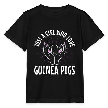 Just A Girl Who Love Guinea Pigs - Stanley/Stella MINI CREATOR Kids’ T-Shirt - black - Front - Mikhail (115cm)