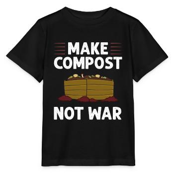 Kompostierung Kompost Wurm Abfall - Stanley/Stella Kinder T-Shirt MINI CREATOR  - Schwarz - Vorne - Mikhail (115cm)