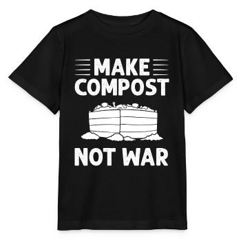 Kompostierung Kompost Wurm Abfall - Stanley/Stella Kinder T-Shirt MINI CREATOR  - Schwarz - Vorne - Mikhail (115cm)