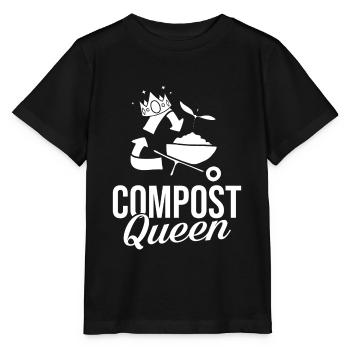 Kompostierung Kompost Wurm Abfall - Stanley/Stella Kinder T-Shirt MINI CREATOR  - Schwarz - Vorne - Mikhail (115cm)