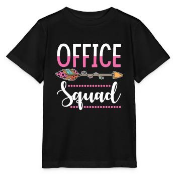 Büro MItarbeiterin - Stanley/Stella Kinder T-Shirt MINI CREATOR  - Schwarz - Vorne - Mikhail (115cm)