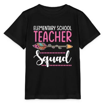 elementary school teacher group - Stanley/Stella MINI CREATOR Kids’ T-Shirt - black - Front - Mikhail (115cm)