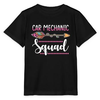 Groupe de mécaniciens automobiles - T-shirt bio MINI CREATOR Stanley/Stella Enfant - noir - Devant - Mikhail (115cm)