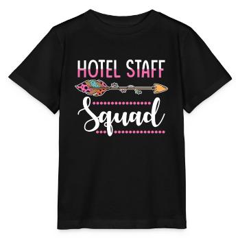 Hotel staff group - Stanley/Stella MINI CREATOR Kids’ T-Shirt - black - Front - Mikhail (115cm)