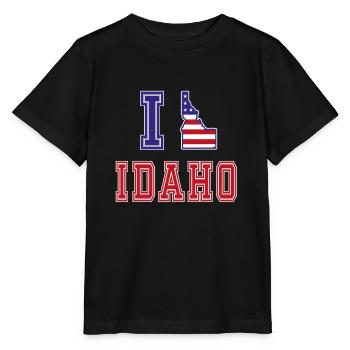 Idaho USA J’adore Albama - T-shirt bio MINI CREATOR Stanley/Stella Enfant - noir - Devant - Mikhail (115cm)