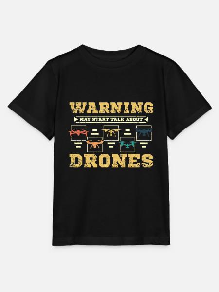 Talk about drones - Stanley/Stella Kinder T-Shirt MINI CREATOR - Schwarz