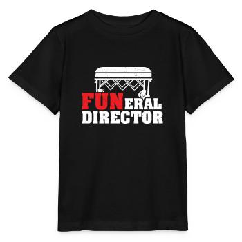 FUNeral Director Funny Mortician - Stanley/Stella MINI CREATOR Kids’ T-Shirt - black - Front - Mikhail (115cm)