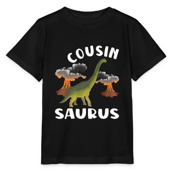 Cousin Wird Ein Cousin Saurus Dinosaurier - Stanley/Stella Kinder T-Shirt MINI CREATOR  - Schwarz - Vorne - Mikhail (115cm)