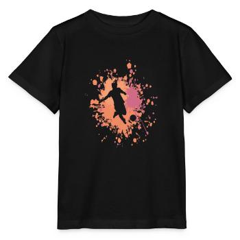 Soccer Tripling Color Splash - Stanley/Stella MINI CREATOR Kids’ T-Shirt - black - Front - Mikhail (115cm)
