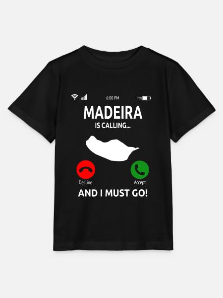 Madeira Urlaub Insel Portugal Geschenk - Stanley/Stella T-shirt MINI CREATOR til børn - sort