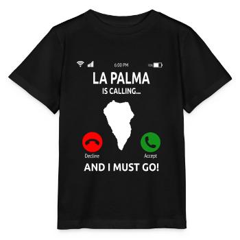 La Gomera Îles Canaries Vacances - T-shirt bio MINI CREATOR Stanley/Stella Enfant - noir - Devant - Mikhail (115cm)
