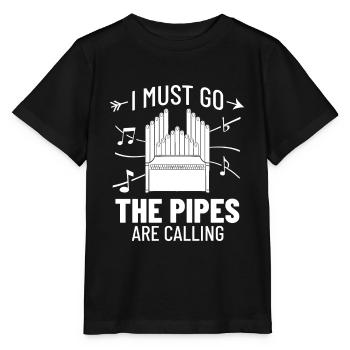 Orgue à tuyaux Orgue Piano Organiste Instrument - T-shirt bio MINI CREATOR Stanley/Stella Enfant - noir - Devant - Mikhail (115cm)