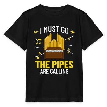 Orgue à tuyaux Orgue Piano Organiste Instrument - T-shirt bio MINI CREATOR Stanley/Stella Enfant - noir - Devant - Mikhail (115cm)