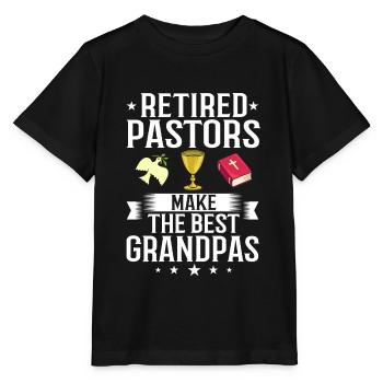 Pasteur Église Ministre Christ Spirituel Jésus - T-shirt bio MINI CREATOR Stanley/Stella Enfant - noir - Devant - Mikhail (115cm)