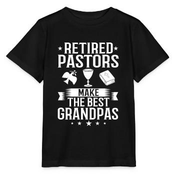 Pasteur Église Ministre Christ Spirituel Jésus - T-shirt bio MINI CREATOR Stanley/Stella Enfant - noir - Devant - Mikhail (115cm)