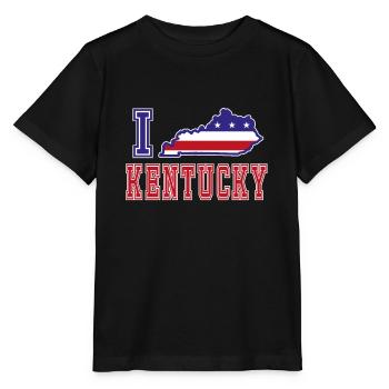 Kentucky USA I love Albama - Stanley/Stella Kinder T-Shirt MINI CREATOR  - Schwarz - Vorne - Mikhail (115cm)