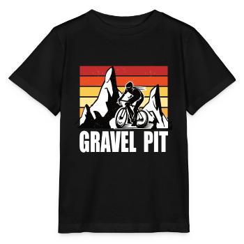 Ride Gravel Gravel Bike Gravel Road Bike Crossbike - Stanley/Stella MINI CREATOR Kids’ T-Shirt - black - Front - Mikhail (115cm)