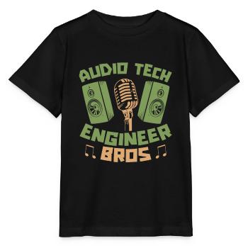 Tontechniker Sound Audio Engineer - Stanley/Stella Kinder T-Shirt MINI CREATOR  - Schwarz - Vorne - Mikhail (115cm)
