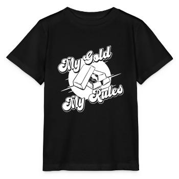 Mines d’or - T-shirt bio MINI CREATOR Stanley/Stella Enfant - noir - Devant - Mikhail (115cm)