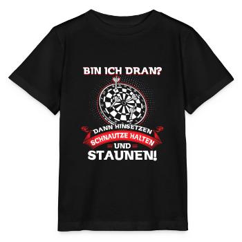 Est-ce mon tour de m’asseoir museau Hold étonnement - T-shirt bio MINI CREATOR Stanley/Stella Enfant - noir - Devant - Mikhail (115cm)