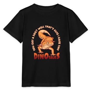 I Raise Tiny Dinosaurs Gecko Eidechse Reptil - Stanley/Stella Kinder T-Shirt MINI CREATOR  - Schwarz - Vorne - Mikhail (115cm)