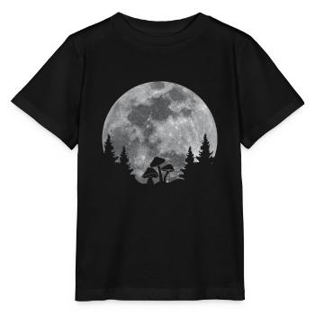 Pilze - Stanley/Stella Kinder T-Shirt MINI CREATOR  - Schwarz - Vorne - Mikhail (115cm)