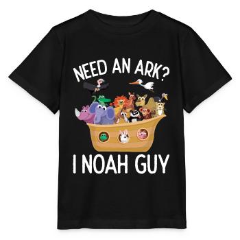 Arche Arche Noah Bibel Noahs Ark Tiere - Stanley/Stella Kinder T-Shirt MINI CREATOR  - Schwarz - Vorne - Mikhail (115cm)