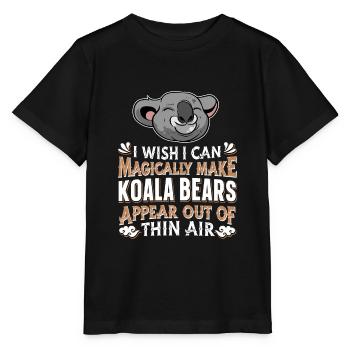 Koala Koala Ours - T-shirt bio MINI CREATOR Stanley/Stella Enfant - noir - Devant - Mikhail (115cm)