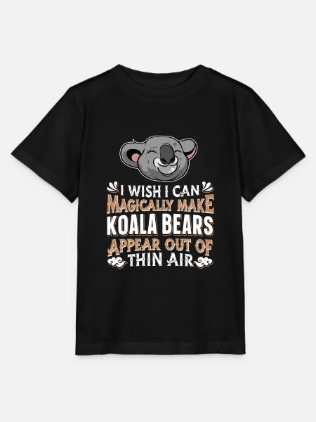 Koala Koalabär - Stanley/Stella T-shirt MINI CREATOR til børn - sort