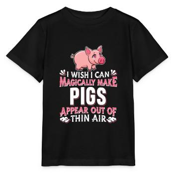 Éleveur de porcs Éleveur de porcs Éleveur de porcs - T-shirt bio MINI CREATOR Stanley/Stella Enfant - noir - Devant - Mikhail (115cm)