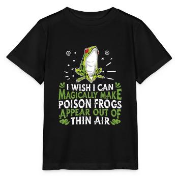 Frosch Frösche Amphibie - Stanley/Stella Kinder T-Shirt MINI CREATOR  - Schwarz - Vorne - Mikhail (115cm)