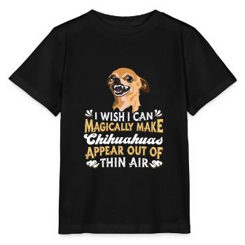Chihuahua Dog - Stanley/Stella MINI CREATOR Kids’ T-Shirt - black - Front - Mikhail (115cm)