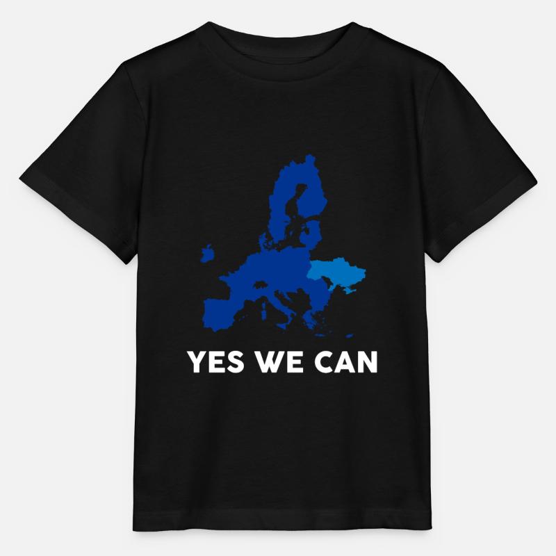 Yes We Can Ukraine Beitritt In EU - Stanley/Stella Kinder T-Shirt MINI CREATOR  - Schwarz