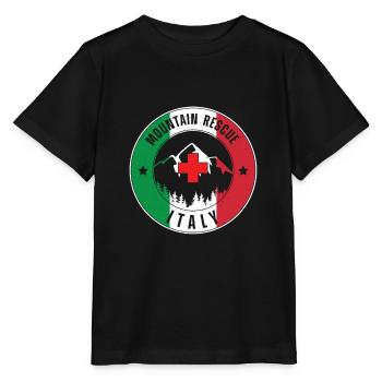 Mountain Rescue Search Team Italy - Stanley/Stella MINI CREATOR Kids’ T-Shirt - black - Front - Mikhail (115cm)