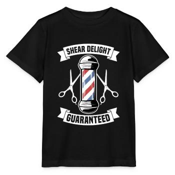 Barbershop Shear Delight Guranteed - Stanley/Stella MINI CREATOR Kids’ T-Shirt - black - Front - Mikhail (115cm)