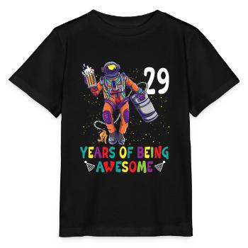 29th Birthday Astronaut Astronomy Solar System - Stanley/Stella MINI CREATOR Kids’ T-Shirt - black - Front - Mikhail (115cm)
