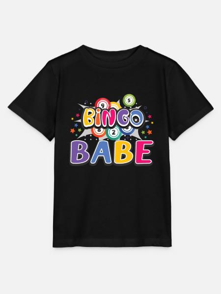 Bingo Card Game Grandma Bingo Player Bingo Cards - Stanley/Stella T-shirt MINI CREATOR til børn - sort