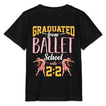 Ballet Dance Classical Ballerina Lifestyle Geschen - Stanley/Stella MINI CREATOR Kids’ T-Shirt - black - Front - Mikhail (115cm)