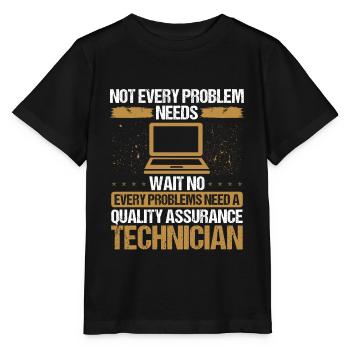 Assurance qualité Tests logiciels d’ingénierie d’assurance qualité - T-shirt bio MINI CREATOR Stanley/Stella Enfant - noir - Devant - Mikhail (115cm)