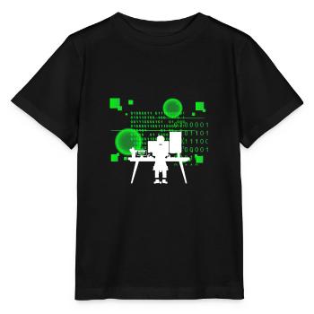 Programmierer Coder Software Entwickler - Stanley/Stella Kinder T-Shirt MINI CREATOR  - Schwarz - Vorne - Mikhail (115cm)