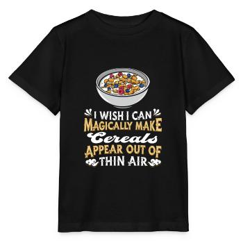 Petit déjeuner Muesli Céréales - T-shirt bio MINI CREATOR Stanley/Stella Enfant - noir - Devant - Mikhail (115cm)