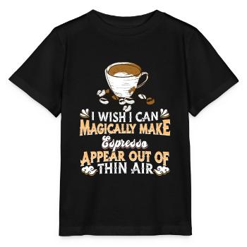 Espresso Kaffee - Stanley/Stella Kinder T-Shirt MINI CREATOR  - Schwarz - Vorne - Mikhail (115cm)